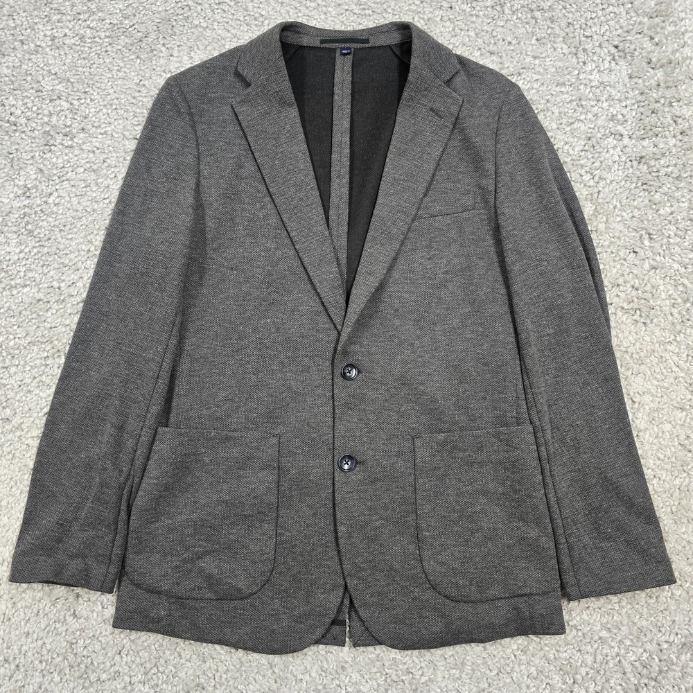 J.Crew Thompson Blazer Mens Small Grey Knit Unstructured Business Casual Preppy